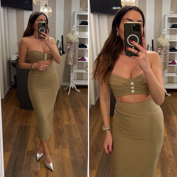 dress heart - CAMEL