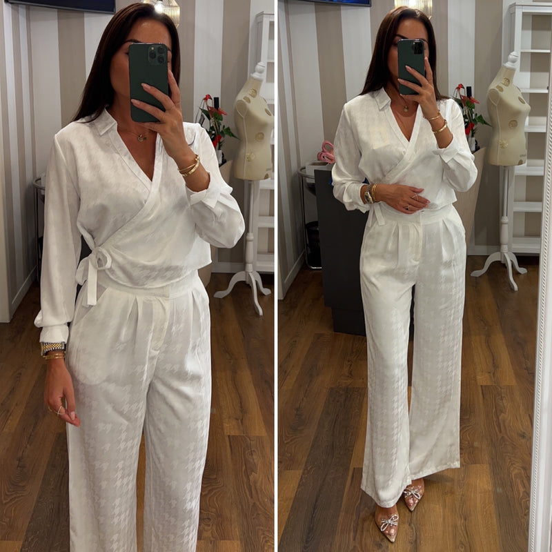 pantalone jacqueline - BIANCO