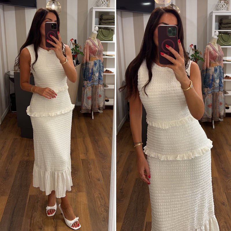 dress diana - ECRU