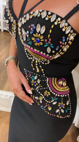 dress charme - NERO