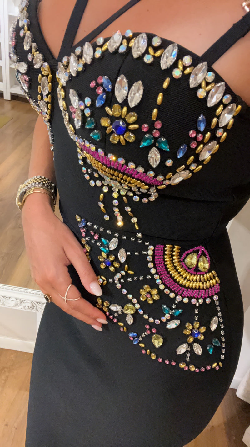 dress charme - NERO