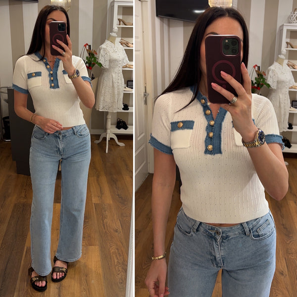 denim straight - DENIM
