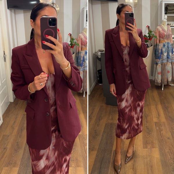 blazer paris - BORDO