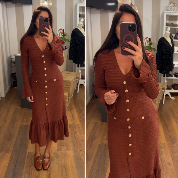 dress delisa - mattone