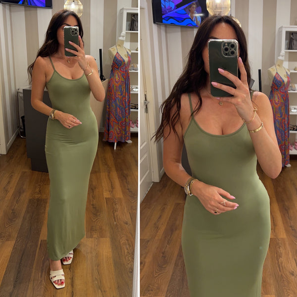 dress basic - VERDE