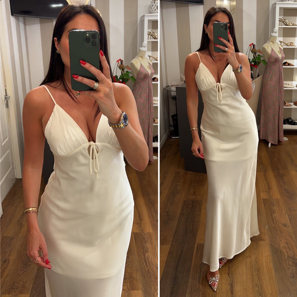 dress saten - PANNA