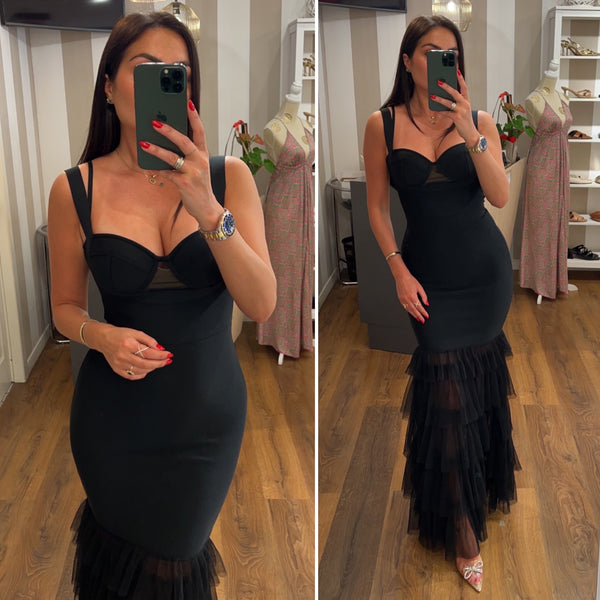 dress valencia - NERO