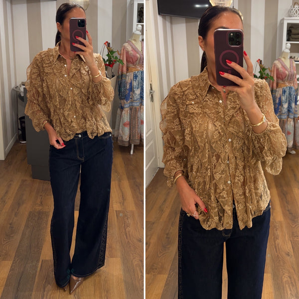 blusa chloe - CAMEL