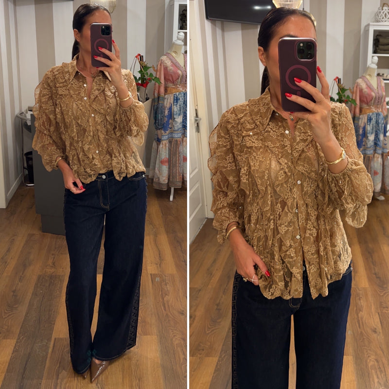 blusa chloe - CAMEL