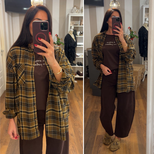camicia pumpkin - CAMEL