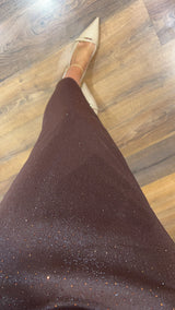 dress selma - MARRONE