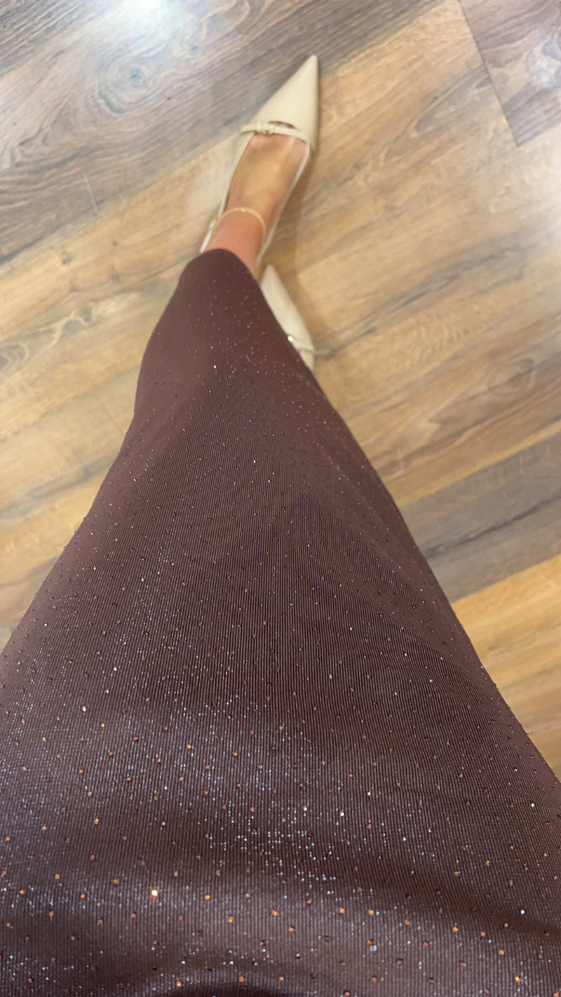dress selma - MARRONE