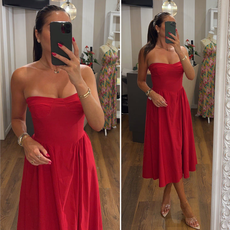 dress capri - ROSSO