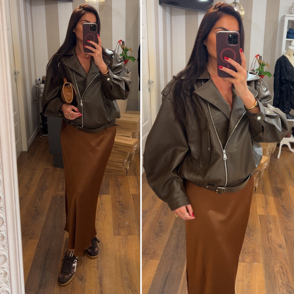 skirt silk - CARAMEL