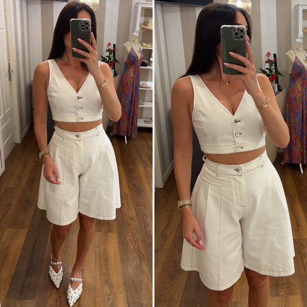 top lilly - BIANCO