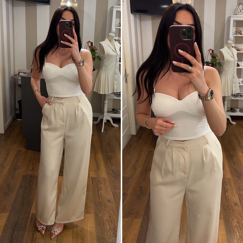 pantalone palazzo silk - CIPRIA