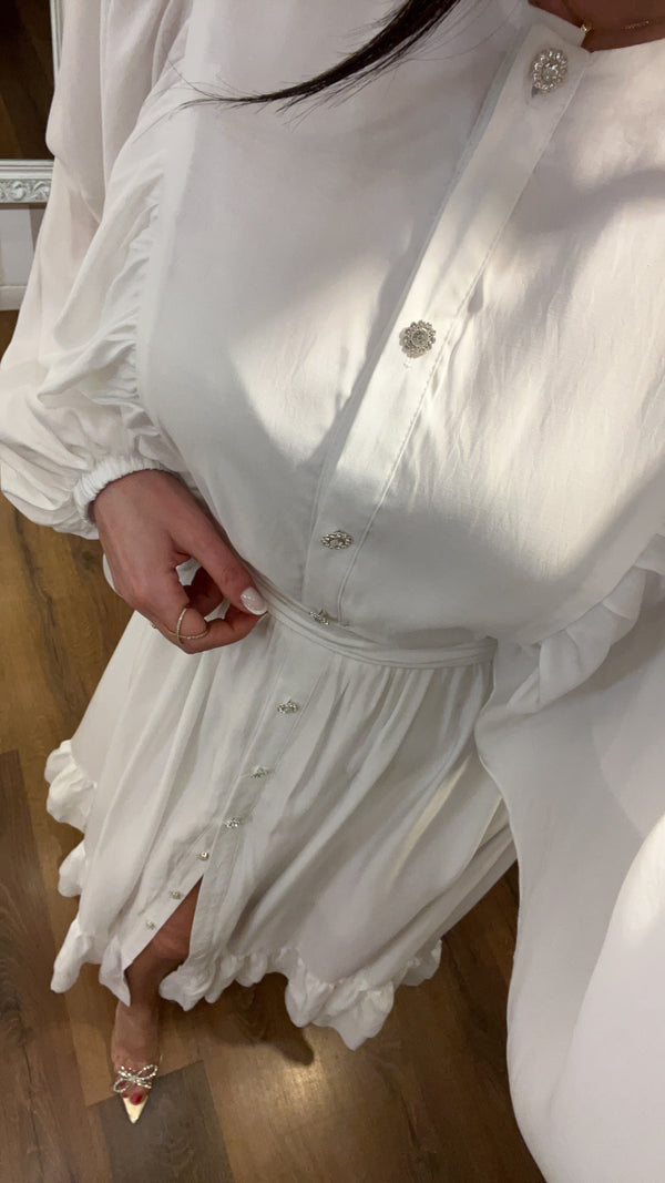 dress luisa - BIANCO