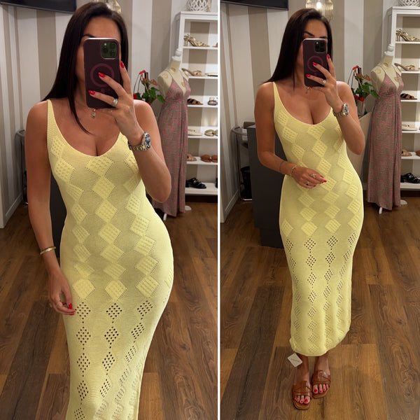 dress mykonos - GIALLO