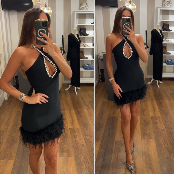dress hilton - NERO