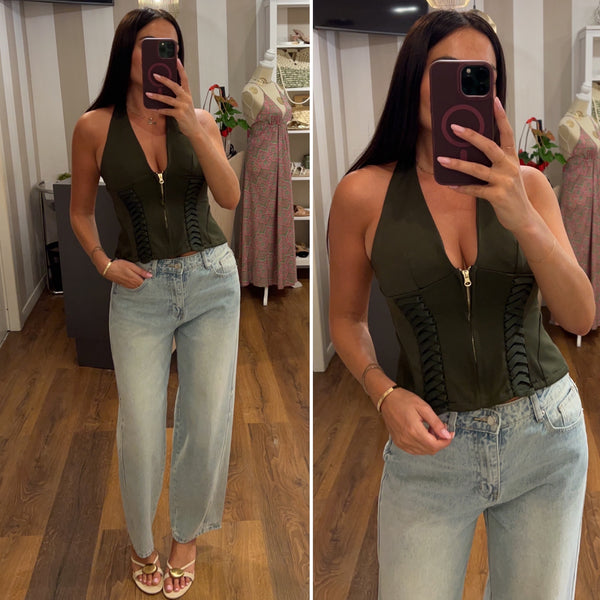 top elettra - VERDE
