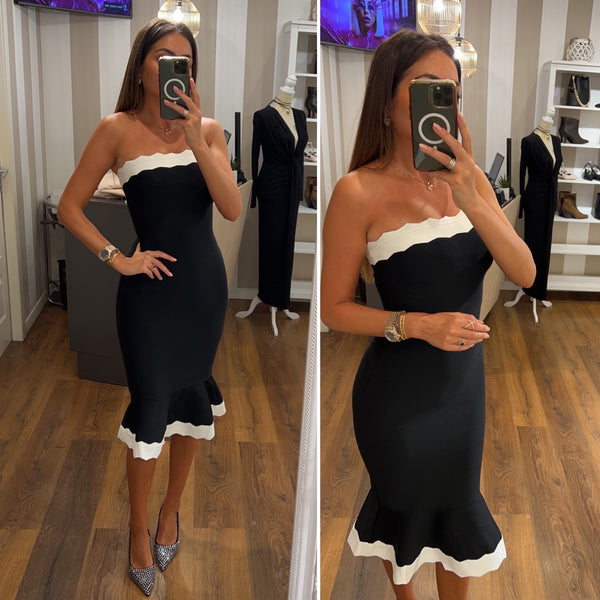dress champs elysees - NERO