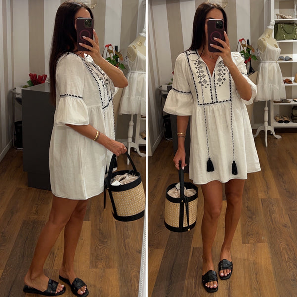 dress creta - BIANCO
