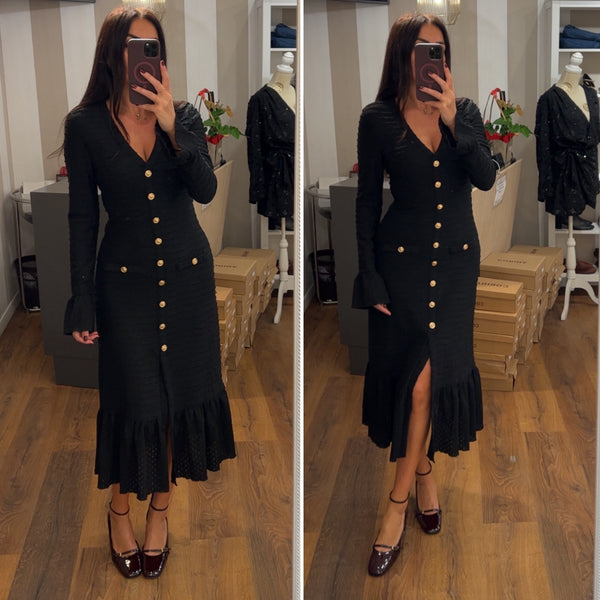 dress delisa - NERO
