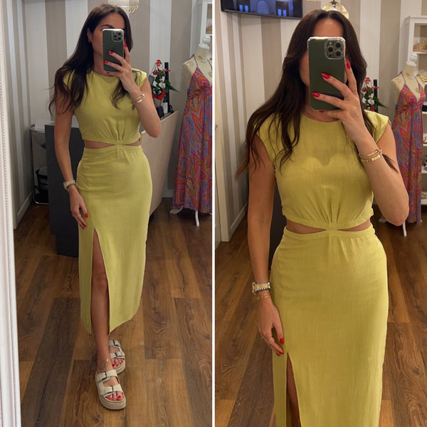 dress lino jolie - VERDE