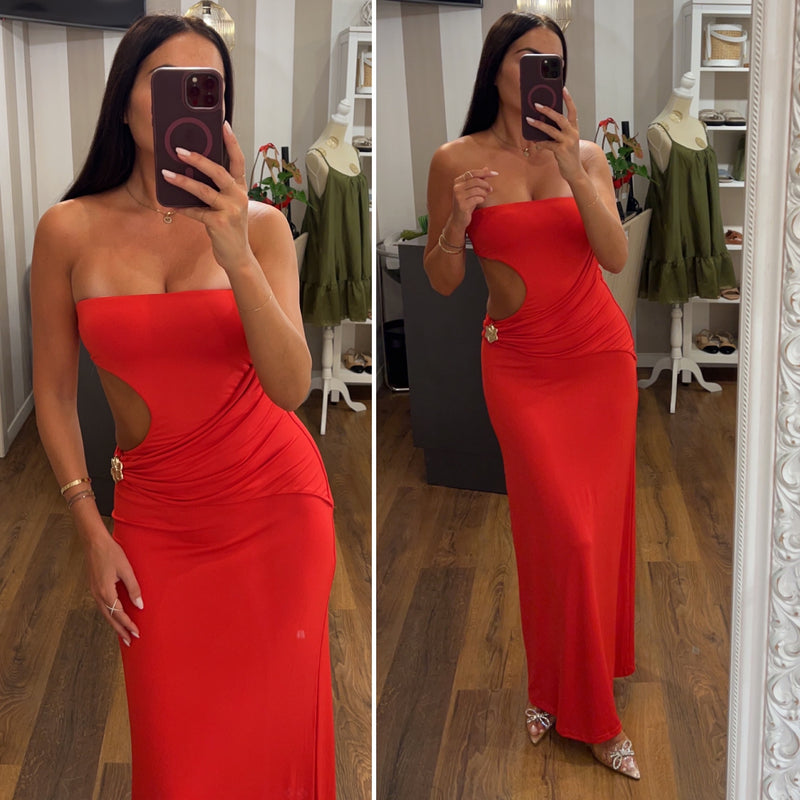 dress monoii - ROSSO