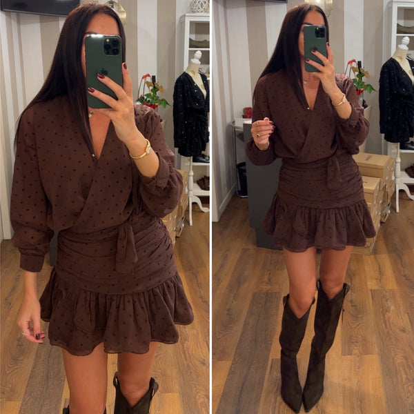 dress choco pois - CHOCO