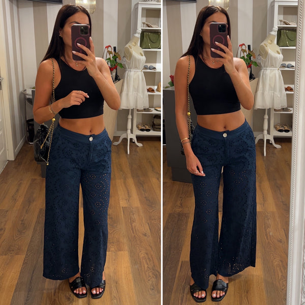 pantalone sangallo - BLU NOTTE