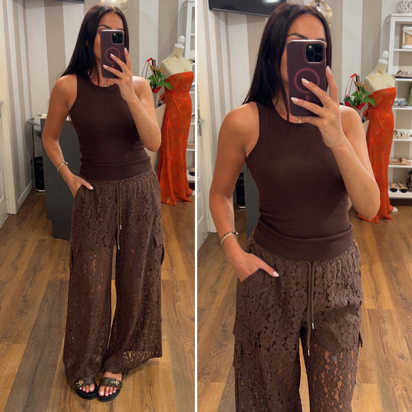 pantalone heidi - MARRONE