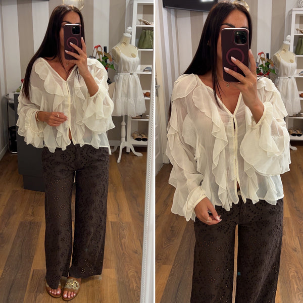 pantalone sangallo - MARRONE