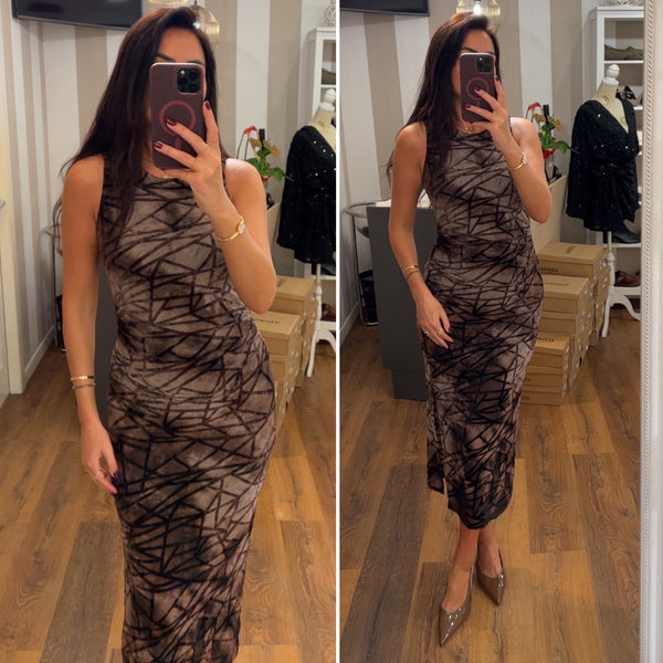 dress autumn - CHOCO