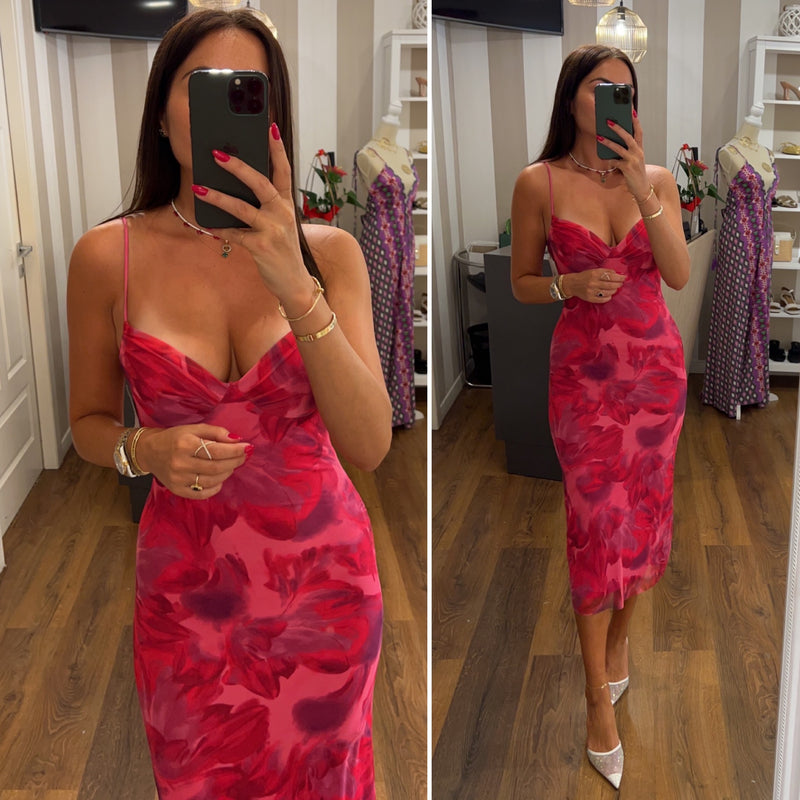 dress flaminia - FUCSIA