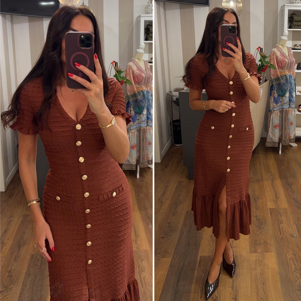 dress kamelia - RUGGINE