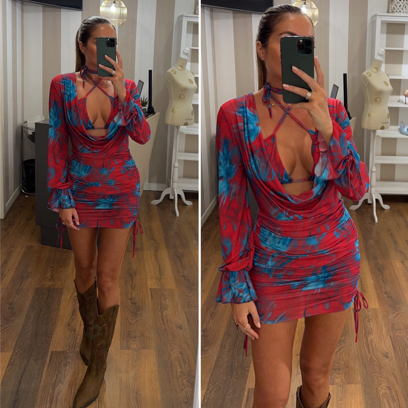 dress alis - ROSSO