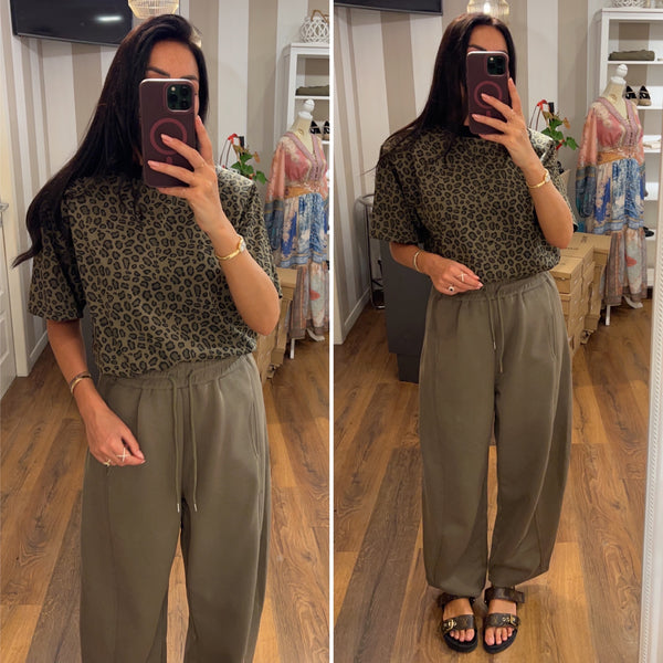 pantalone sportivo over - VERDE