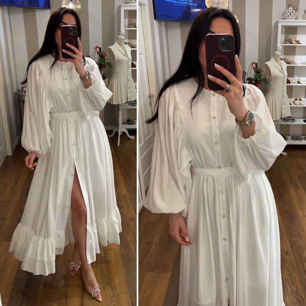dress luisa - BIANCO