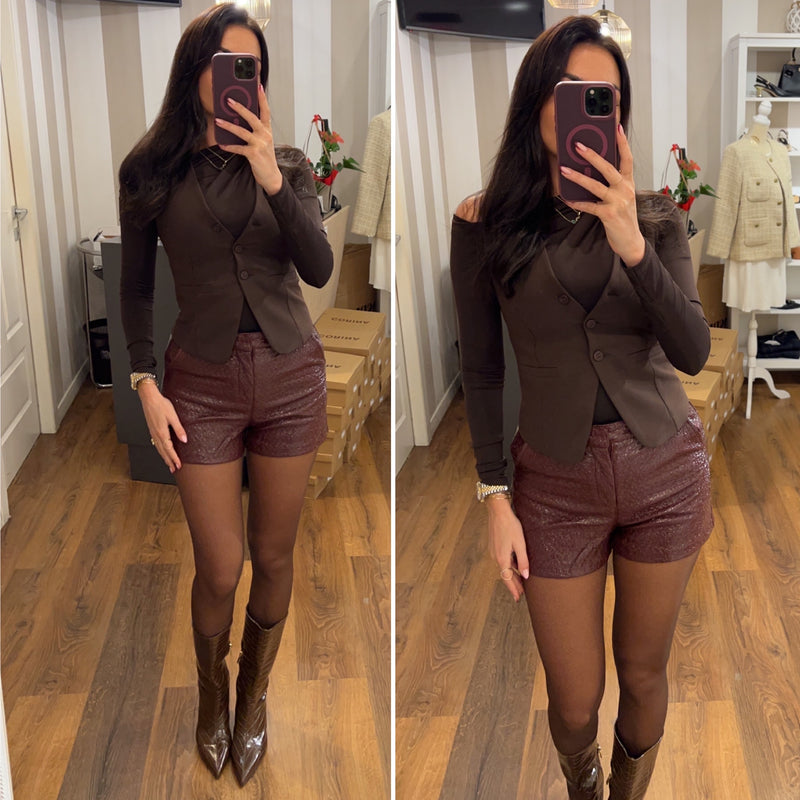 gilet must - MARRONE