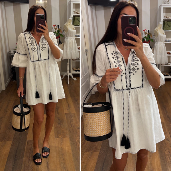 dress creta - BIANCO