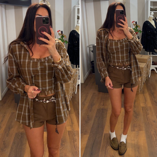 set top& camicia - CHOCO