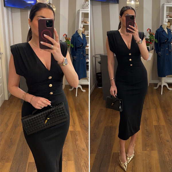 dress melania - NERO