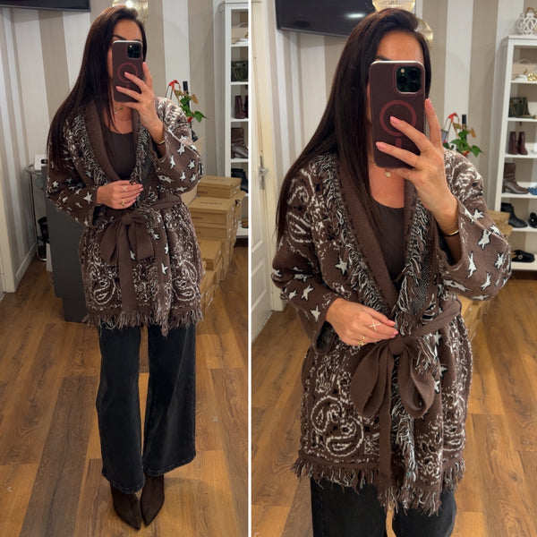 cardigan texas - CHOCO
