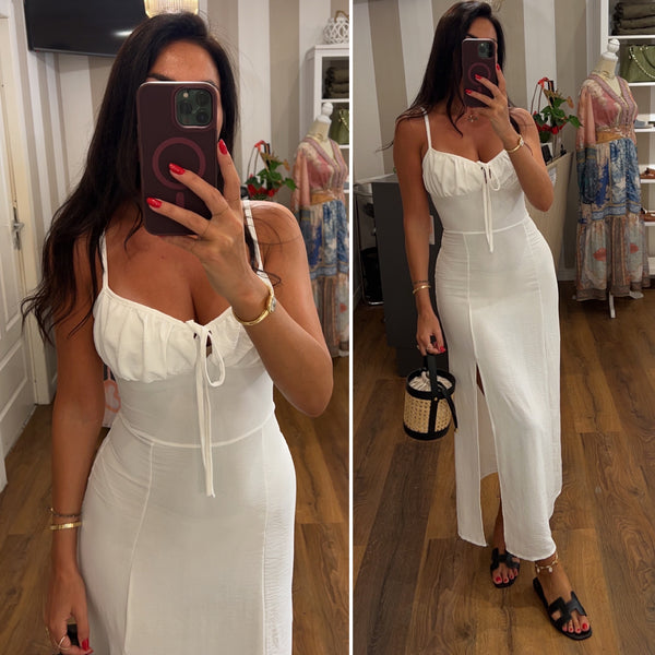 dress carola - BIANCO