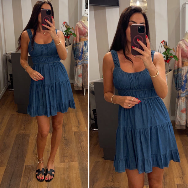 dress denim sally - DENIM