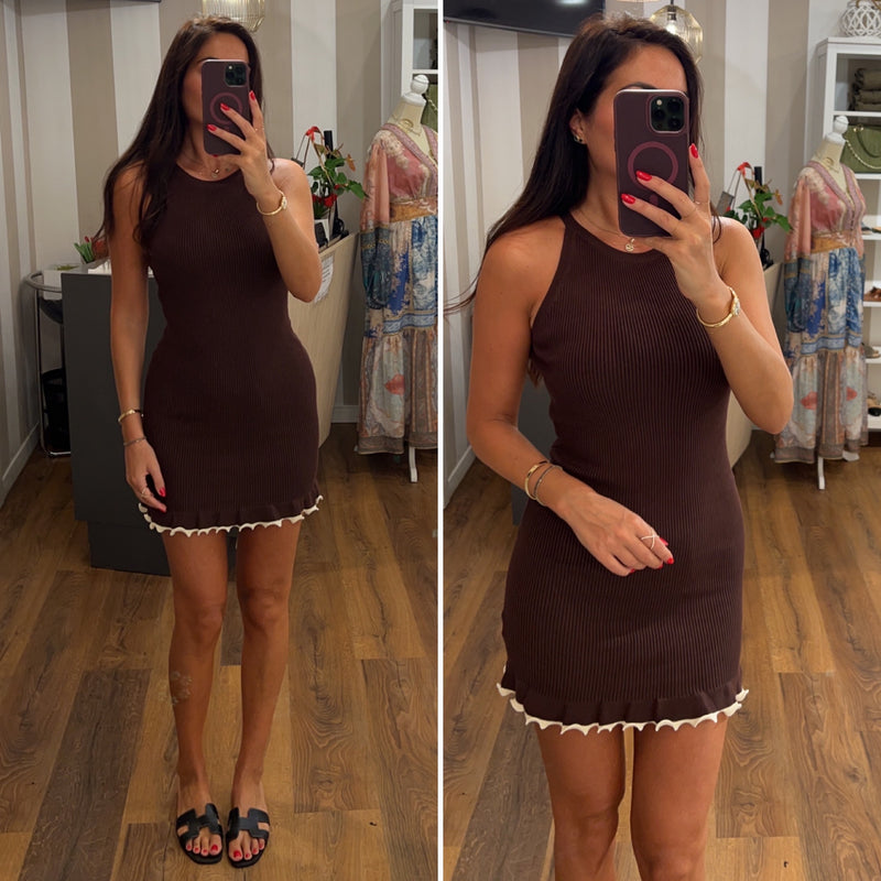 dress tulip - MARRONE