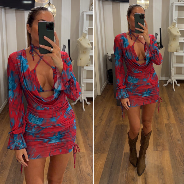 dress alis - ROSSO