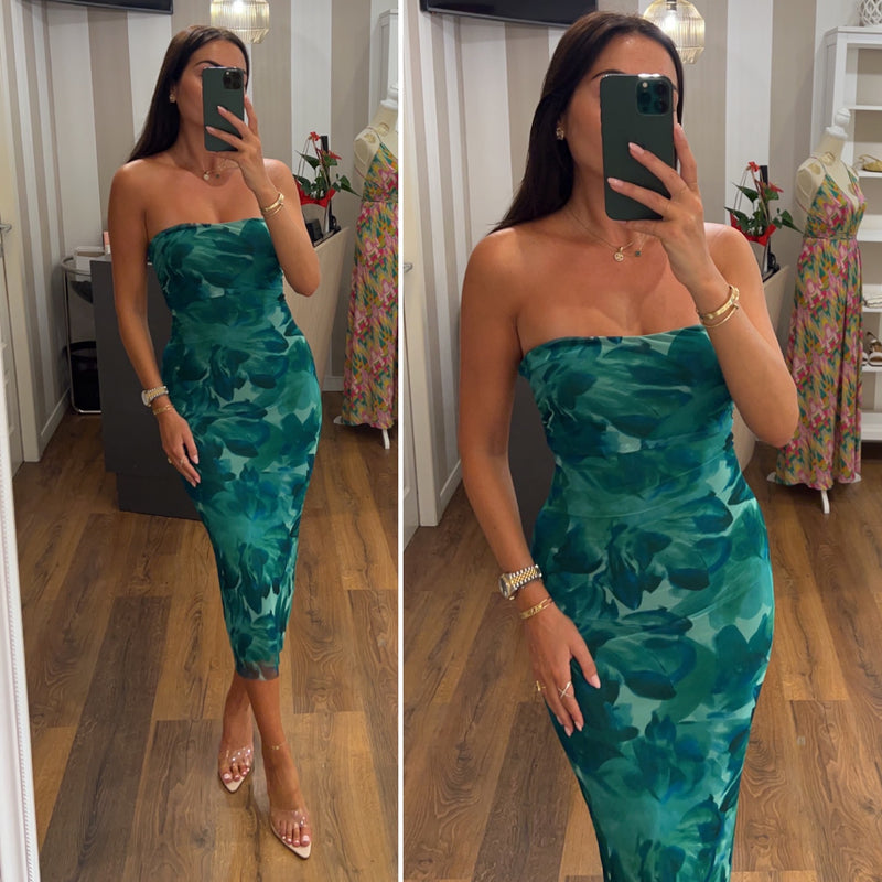 dress veronica - VERDE