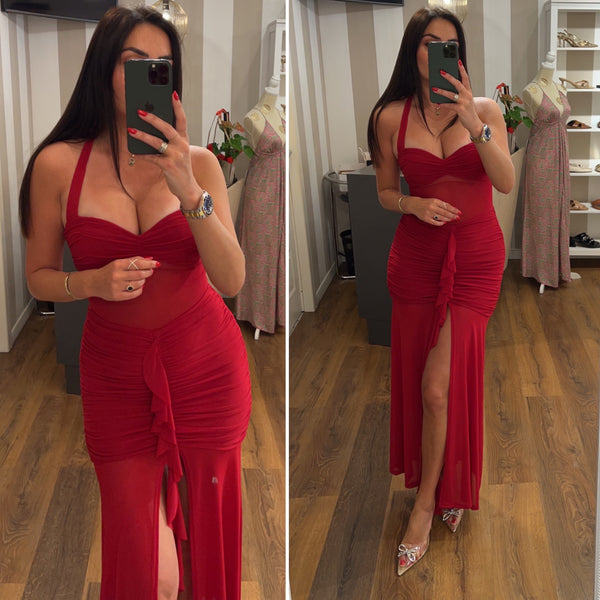 dress ginevra - ROSSO